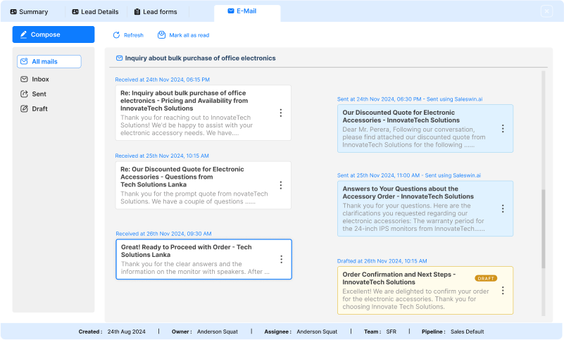 Sales CRM platform Devices